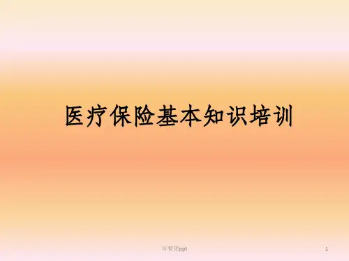 《医疗保险政策培训》PPT课件