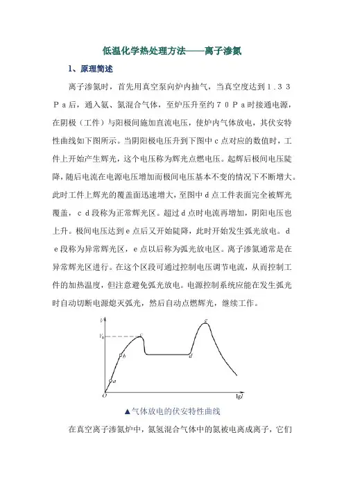 低温化学热处理方法——离子渗氮