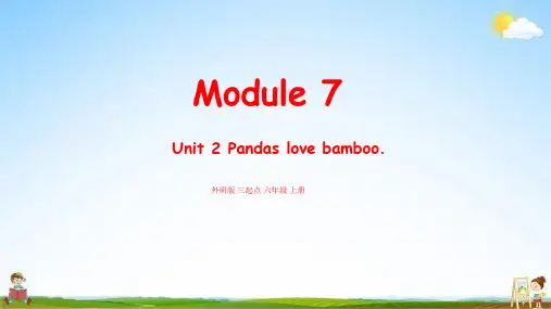 外研版六年级英语上册《Module 7 Unit 2》教学课件PPT小学公开课