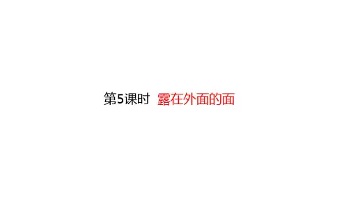 五年级下册数学课件-2.5 露在外面的面 (共23张PPT)北师大版