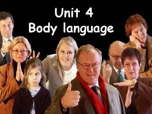 人教必修4 Unit 4 Body language Reading I