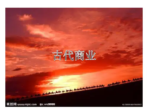 2018年一轮复习历史必修二第3课古代商业