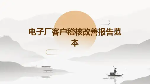 电子厂客户稽核改善报告范本PPT