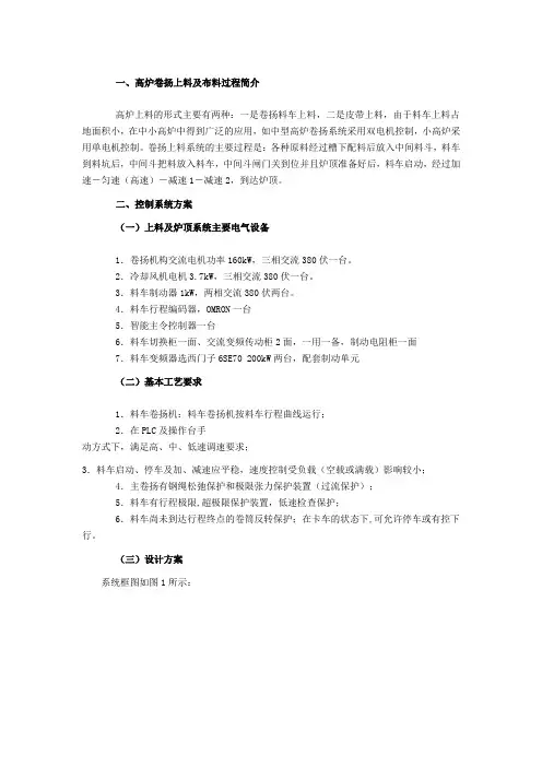 高炉卷料系统文档 (2)