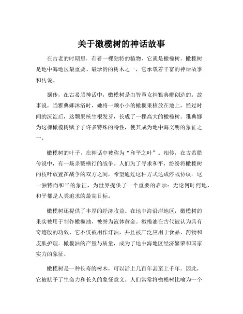 关于橄榄树的神话故事