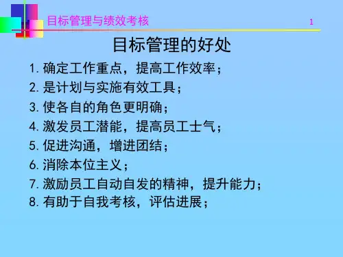 目标与绩效考核课件