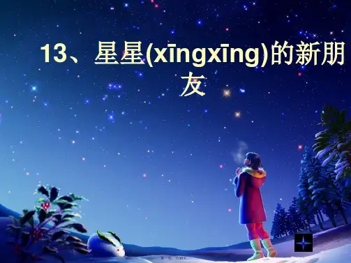 二年级语文上册星星的新朋友课件2语文S版