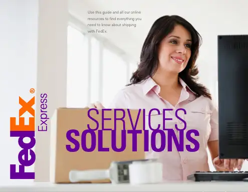 FedEx 快递服务指南说明书