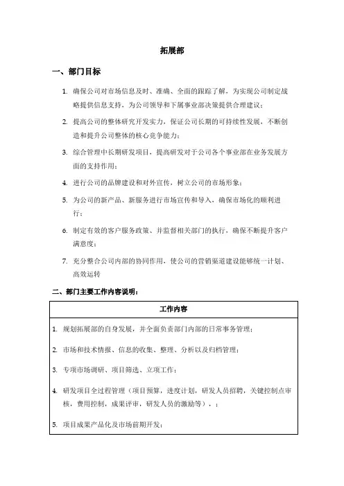 海问—广州杰赛—拓展部岗位说明书(正式)#