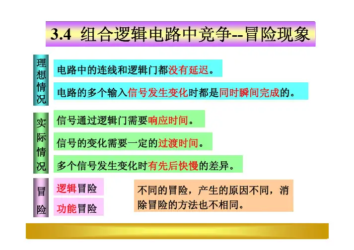 第四章 组合逻辑电路的竞争冒险