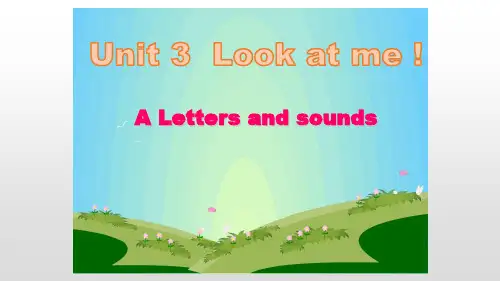 人教pep版2020-2021学年三年级英语上册Unit 3 Look at mePA Letters and sounds课件