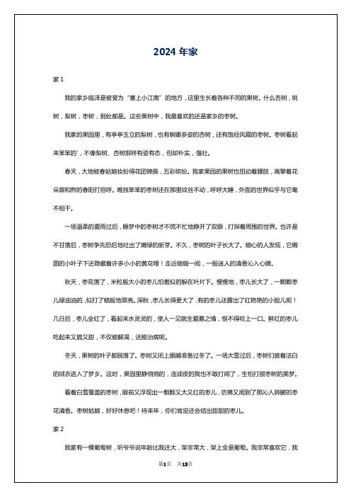 2024年家