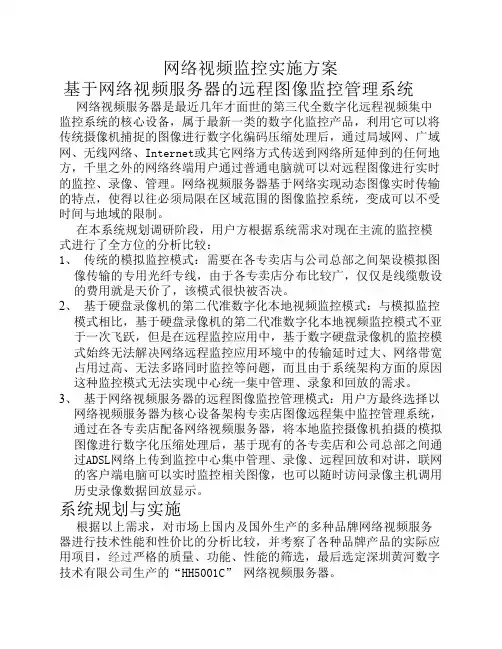 网络视频监控解决方案