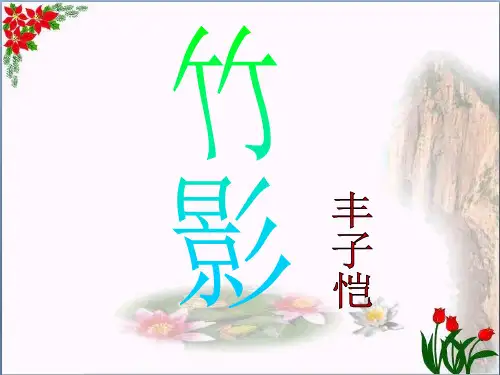 《竹影》2精品 课件 