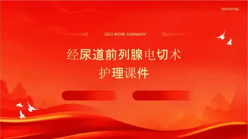 经尿道前列腺电切术护理课件