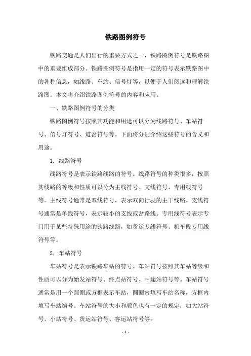 铁路图例符号