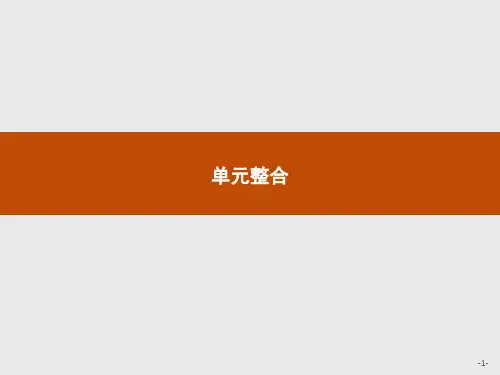 2019-2020学年历史人教版必修3课件：第四单元 单元整合 