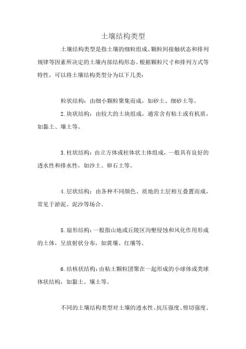 土壤结构类型