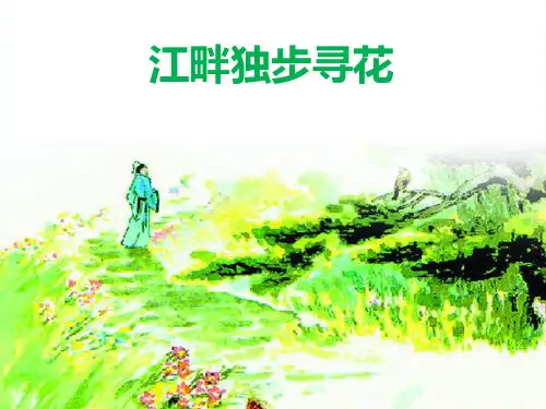 《江畔独步寻花》PPT课件