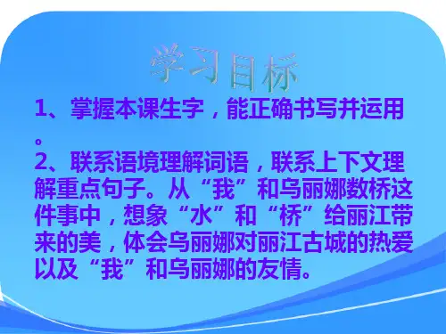 《我和乌丽娜》课件