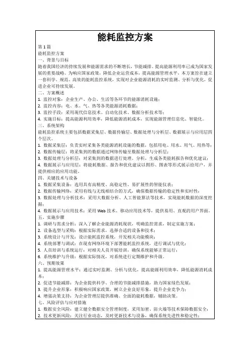 能耗监控方案
