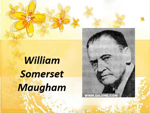 毛姆(William_Somerset_Maugham)英文ppt简介.56