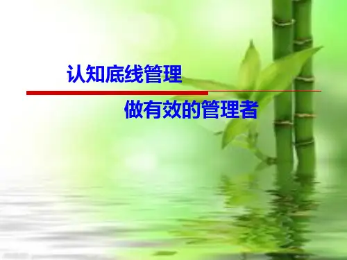 底线管理