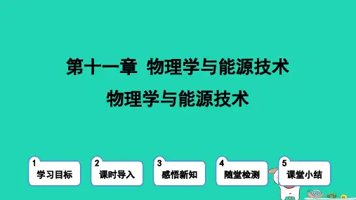 九年级物理下册第十一章物理学与能源技术新版教科版