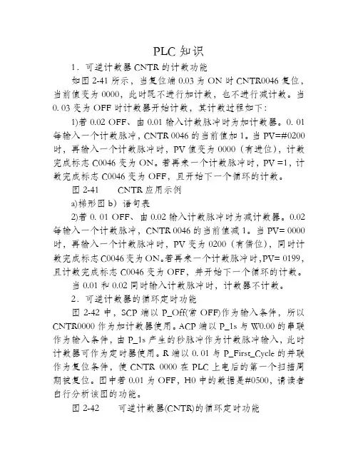 CP1H系列PLC的可逆计数器CNTR