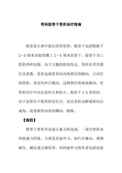 骨科股骨干骨折诊疗指南