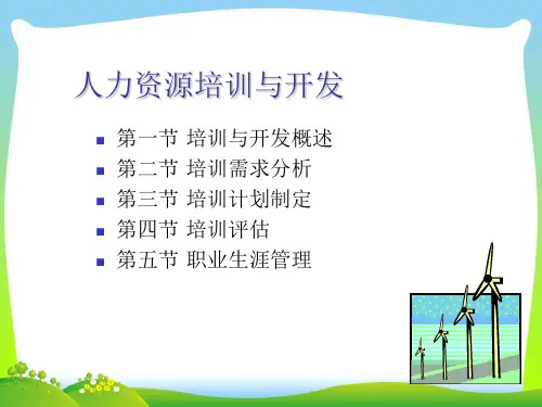 人力资源培训与开发(PPT 41页)