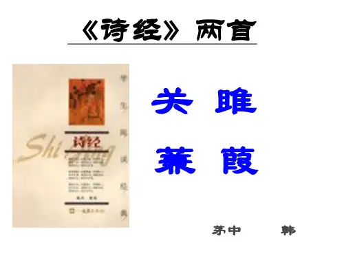 《诗经》两首《关雎》《蒹葭》 精心整理解析