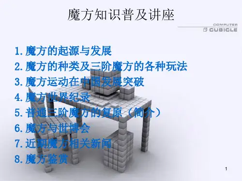魔方知识普及PPT课件