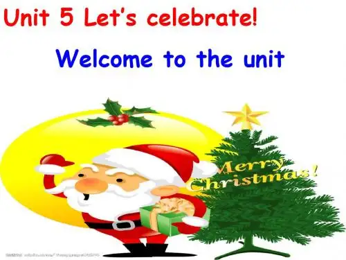 牛津译林版七年级英语上册《nit 5 Let's celebrate.  Welcome to the unit》精品课课件_4