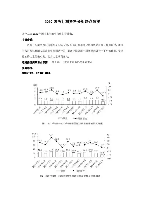 2020国考行测资料分析热点预测