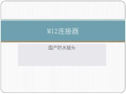 M12连接器国产防水插头