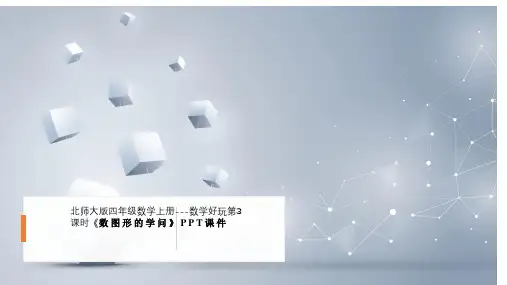 北师大版四年级数学上册---数学好玩第3课时《数图形的学问》PPT课件