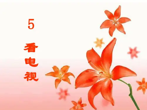 部编版一年级下册语文《看电视》PPT说课教学课件