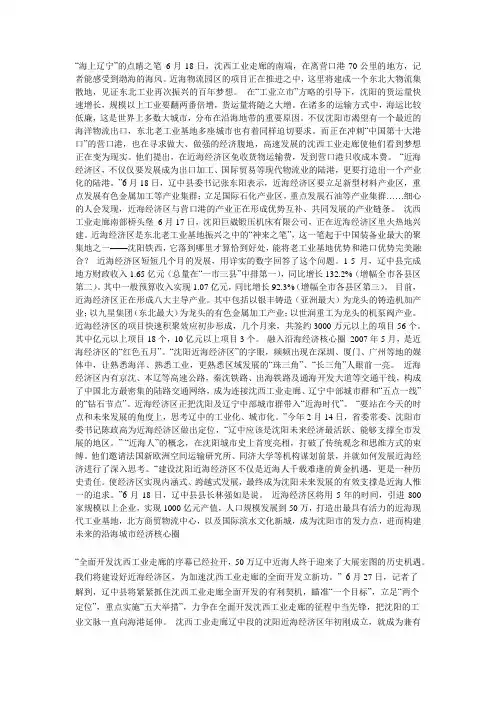 沈阳近海经济区