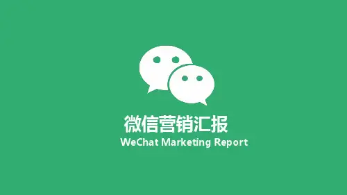 微信营销汇报PPT模板