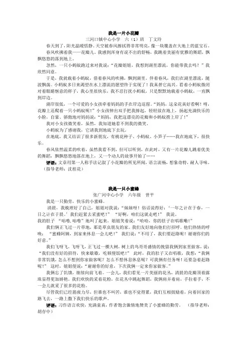 三河教育信息网小学生作文《小荷尖尖5》