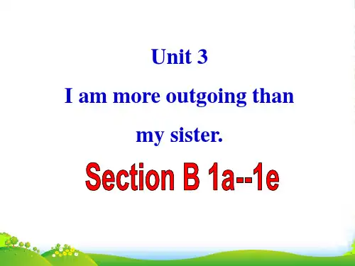 新人教版八年级英语上册 Unit3 Section B 1a-1e 优质课件