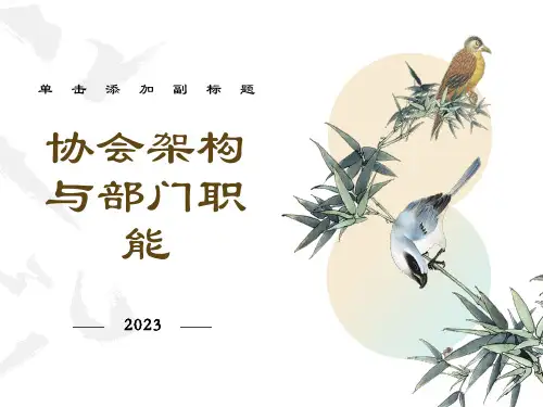 协会架构职能及明细分工