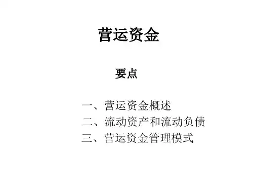 财务管理-营运资金(PPT30页).ppt