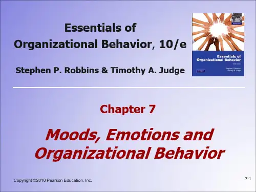组织行为学精要第十版chapter7 emotions and moods