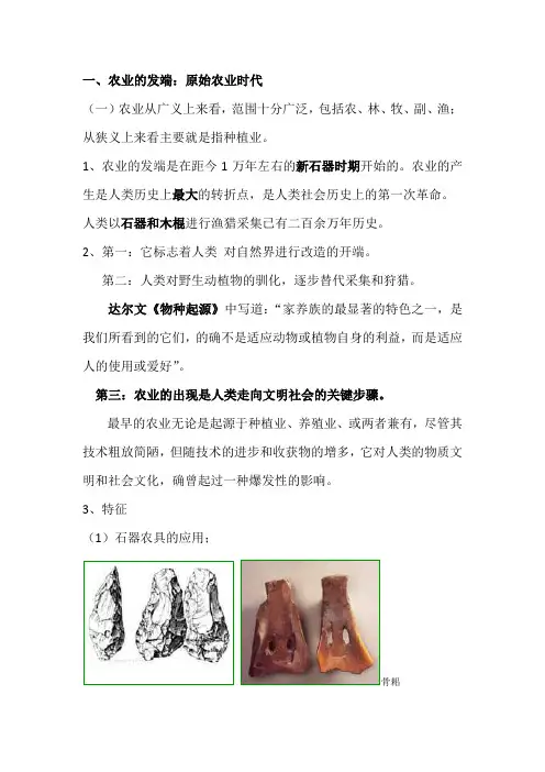 中国农业发展简史