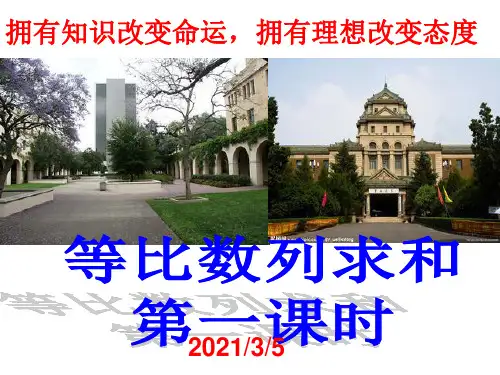 等比数列求和(1)PPT课件
