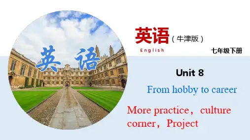 Unit8 More practice【课件】七年级英语下册(牛津深圳版)