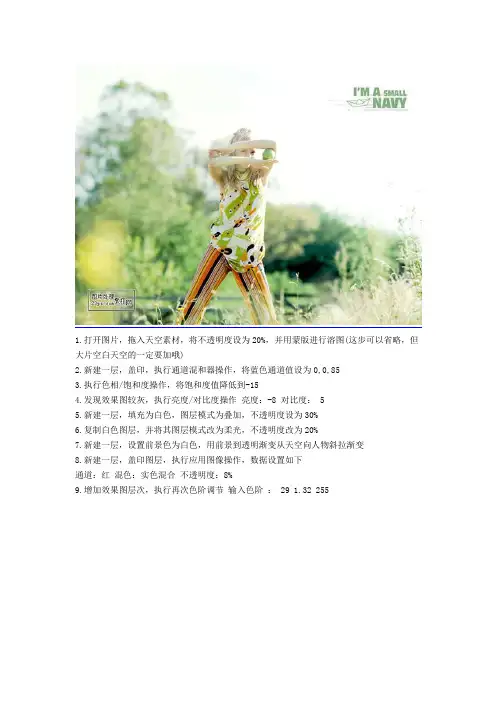 Photoshop照片调色实例!!!