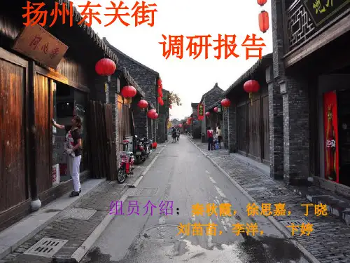扬州东关街调研报告